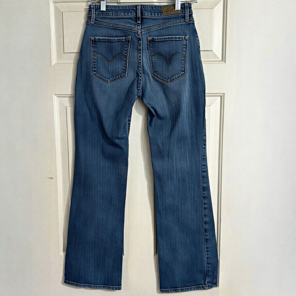 Levi's Bold Curve Jeans Womens 8/29 Blue Classic Rise Bootcut Denim